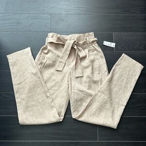 Ardene Beige Tie-Waist Pants